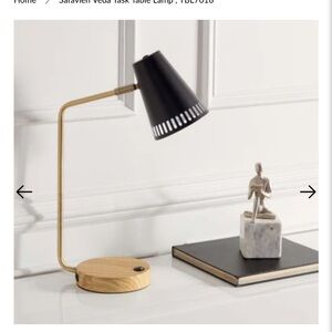 Safavieh Veda Black & Gold Task Table Lamp , TBL7018 (NWT)